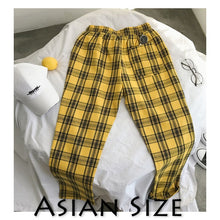 Load image into Gallery viewer, Privathinker Men Women Korean Black Plaid Casual Pants 2019 Mens Streetwear Harem Pants Male Checkered Trousers Plus Size