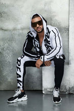 Load image into Gallery viewer, ZOGAA Mens Tracksuit Autumn Fashion Casual Men Fitness Sets Letter Patchwork Hooded Sweatshirt Sweatpants Sports Suit Streetwear